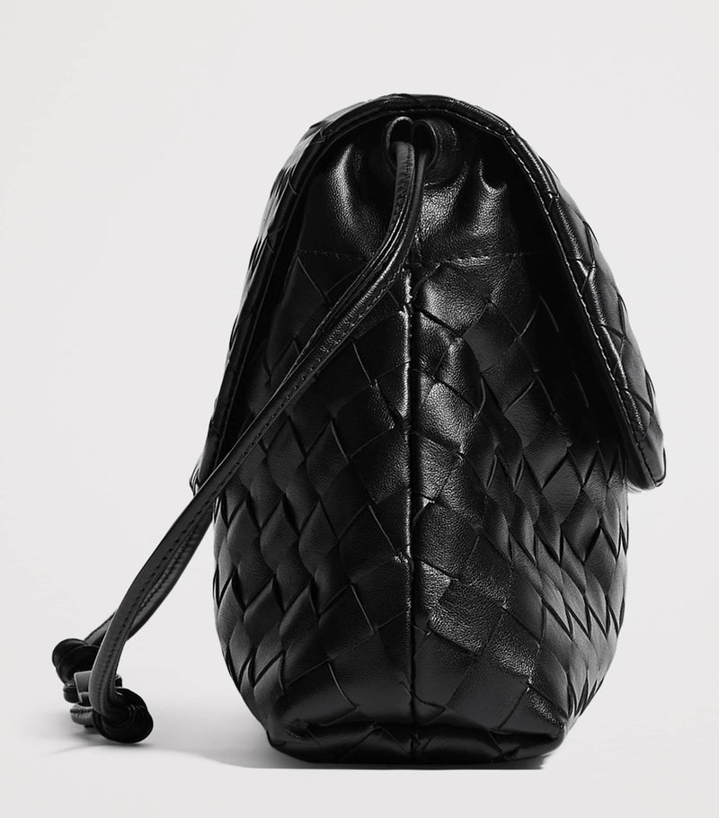 Bottega Veneta Giorno Intrecciato leather shoulder bag, UK version