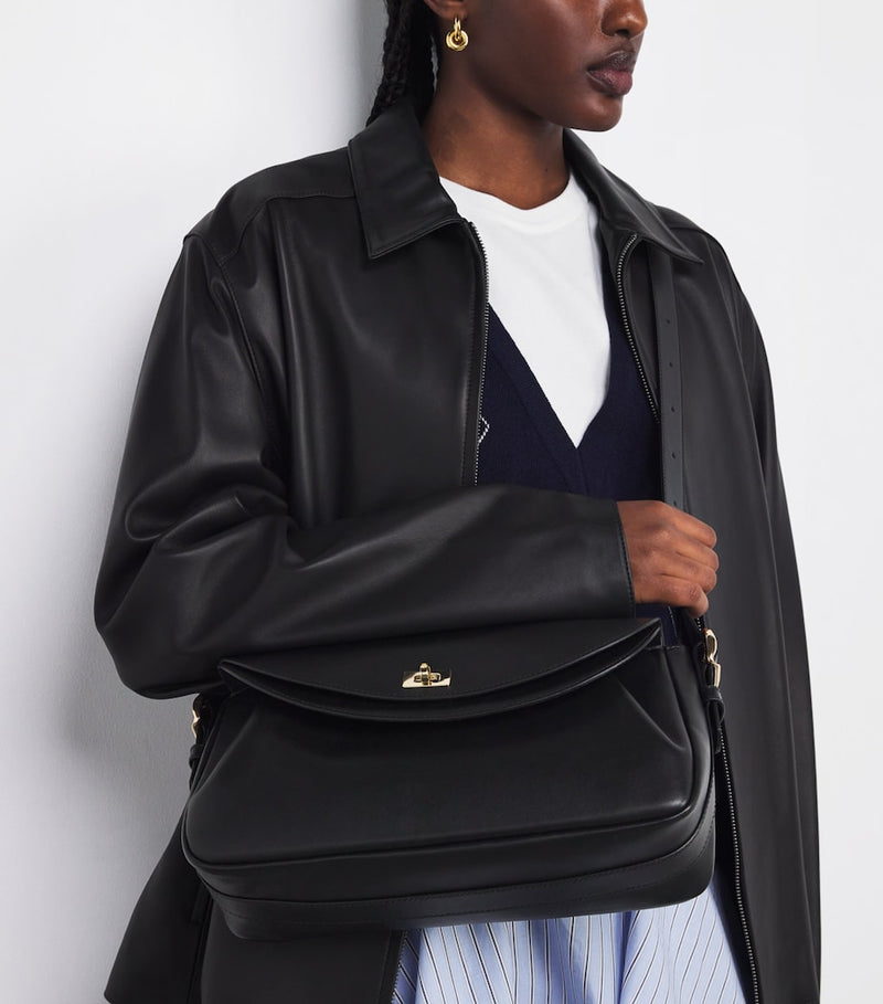 Sandro Paris Le Mambo shoulder bag in smooth leather, UK version