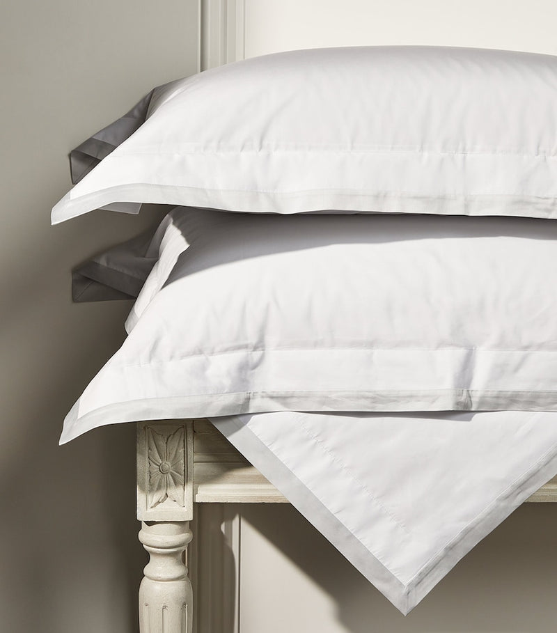 Super King Egyptian Cotton Duvet Cover with Contrasting Trims 260cm x 220cm