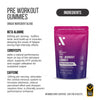 Ten Percent Club pre workout gummies mixed berry 60 count, UK version