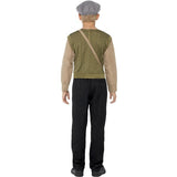 Smiffys evacuee boy costume kit with jumper and hat (British brand)