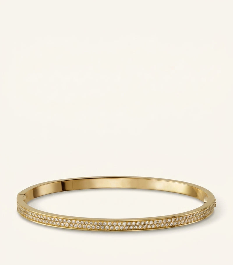 Cartier LOVE bracelet small yellow gold diamond-paved, imported from the UK