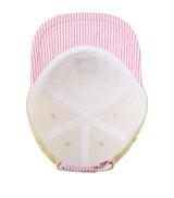 Children's Cotton Cap with Adjustable Strap and Colourful Appliqués