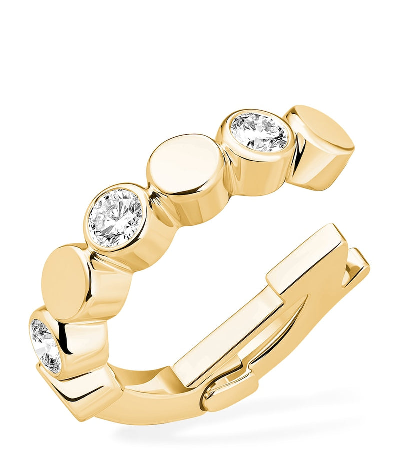 Messika D-Vibes yellow gold diamond ear cuff 0.16ct - British product