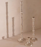 Soho Home large silver-plated candlestick 44cm (British brand)