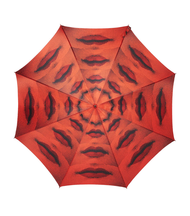 Fornasetti Printed Bocche folding umbrella - British product