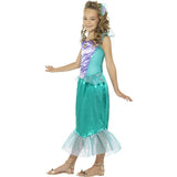 Smiffys deluxe mermaid costume green dress and hair clip UK version