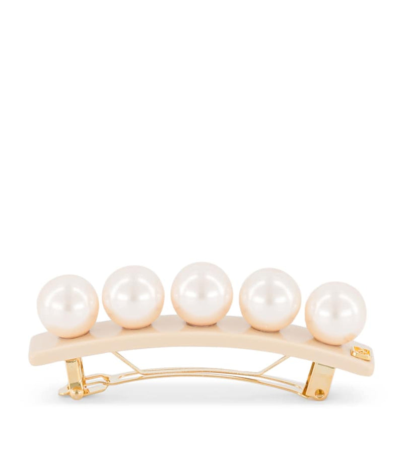 Alexandre de Paris oversize pearl hair clip, imported from the UK