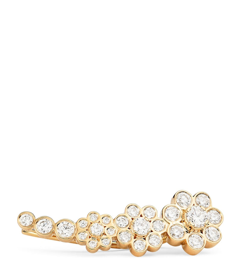 Sophie Bille Brahe single left earring yellow gold diamonds (British brand)