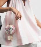 Judith Leiber hot air balloon clutch bag with crystals - British product