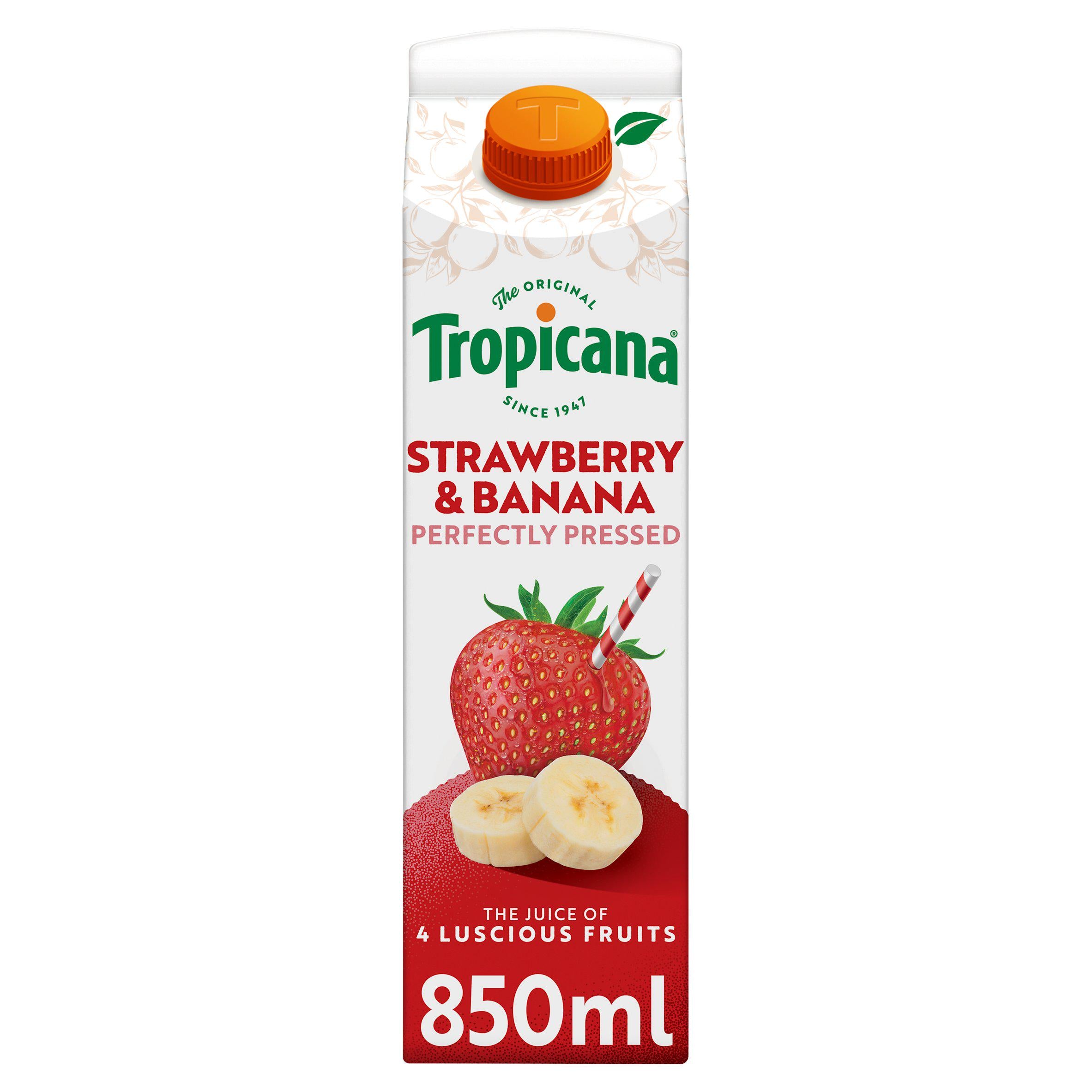 Tropicana 100 Juice Fruit Vegetable Strawberry Banana 2025