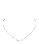 Harrods Messika Move Classique White Gold and Diamond Pavé Necklace 0.33ct- Buy online at McGrocer