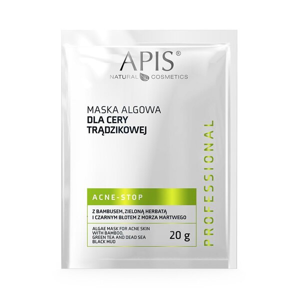 APIS Algae Acne Mask with Green Tea 20g - British product