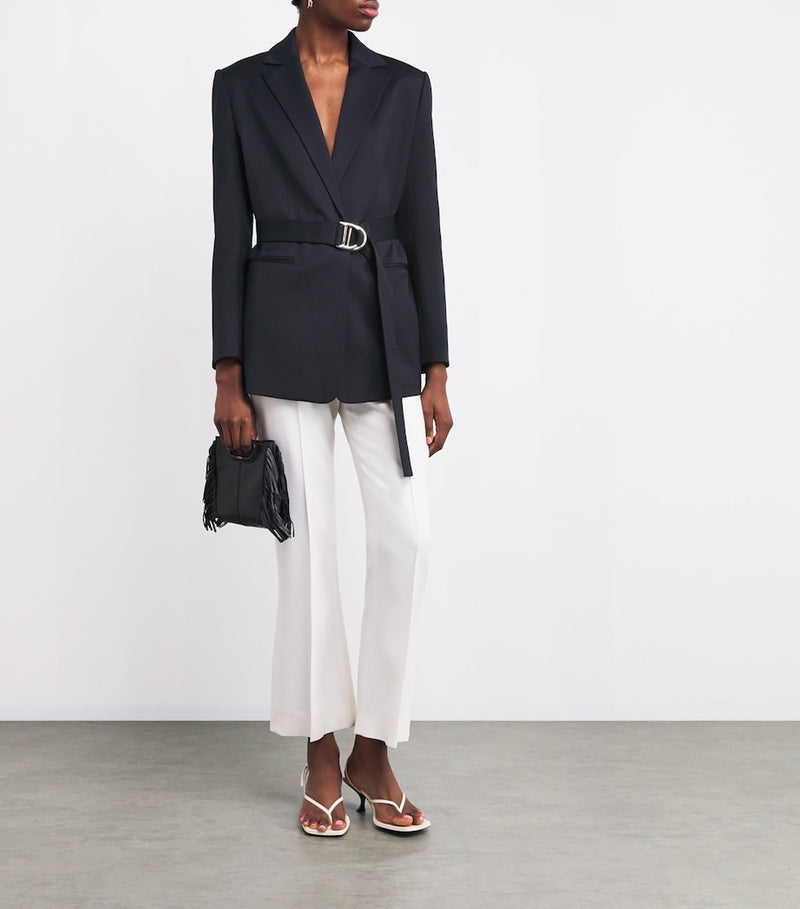 Maje pleated belted blazer, imported from the UK