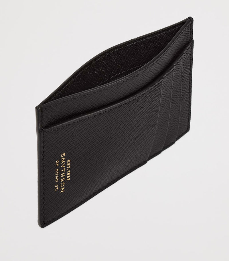 Smythson Panama card holder with crossgrain leather (British brand)