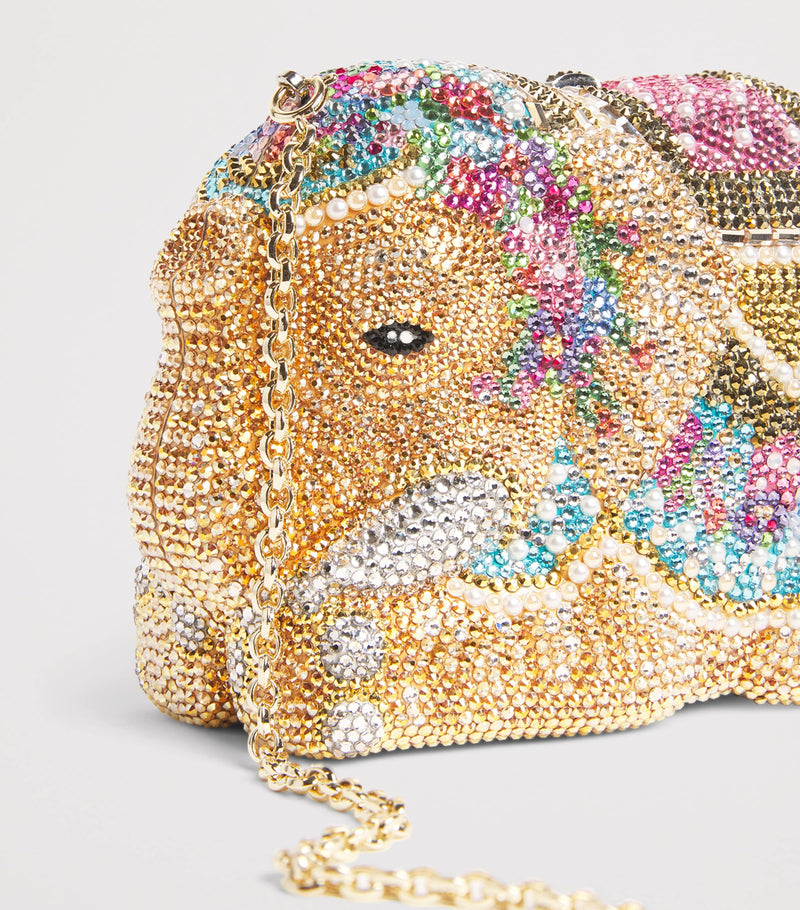 Judith Leiber crystal elephant clutch bag, imported from the UK