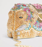 Judith Leiber crystal elephant clutch bag, imported from the UK