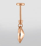 Maria Tash faceted marquise earring 7.5mm (British brand)
