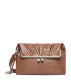 Weekend Max Mara Pasticcino ram leather clutch bag, imported from the UK