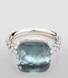 Pomellato Nudo Maxi Ring mixed gold diamond topaz, UK version