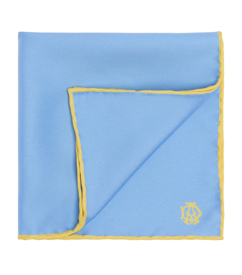 Dunhill mulberry silk pocket square 30cm (British brand)
