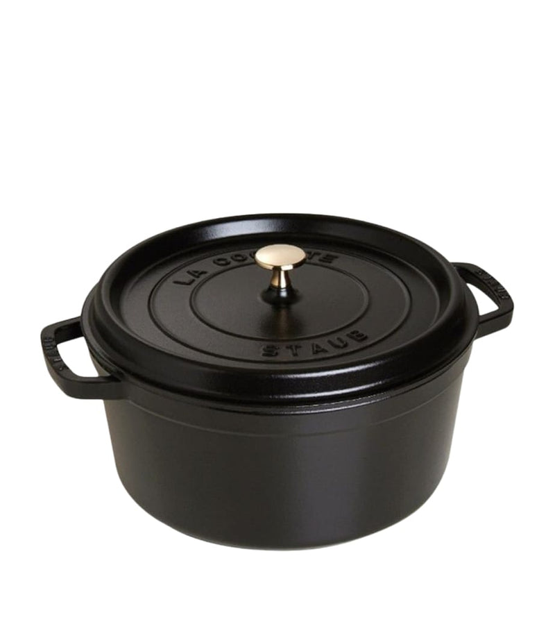 Staub round cocotte 20cm cast iron casserole - British product