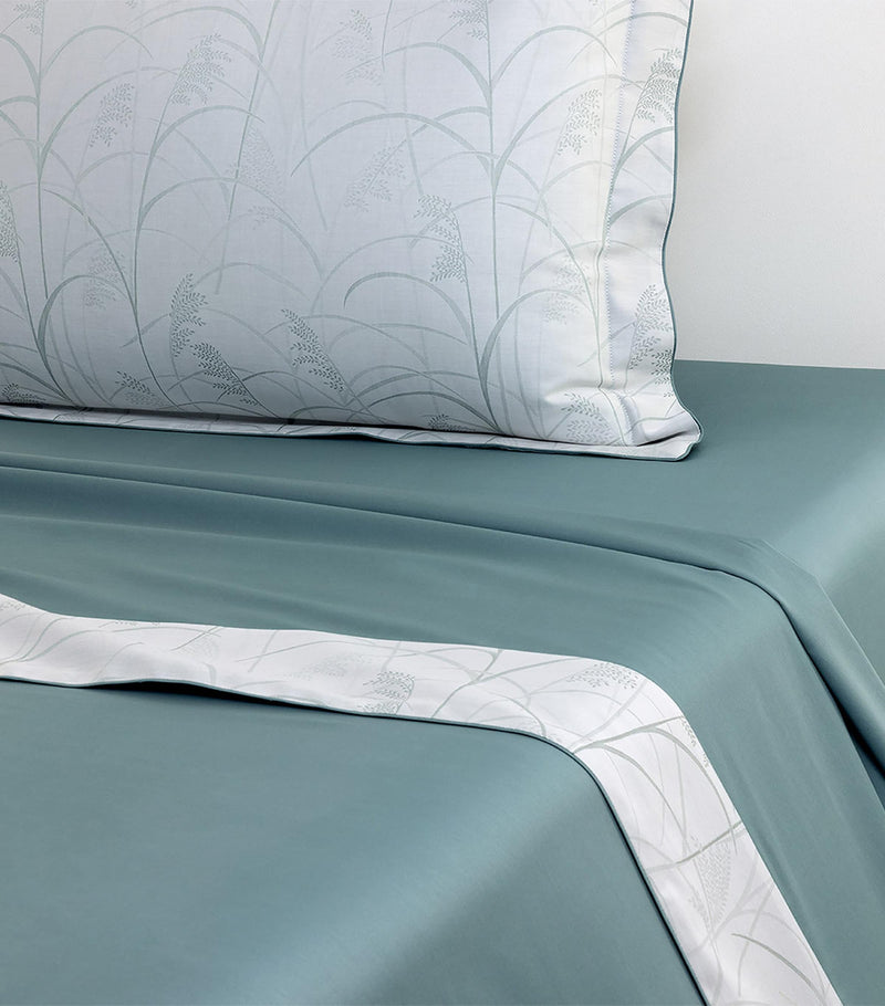 Yves Delorme Graminee Double Flat Sheet 240cm x 295cm, UK version