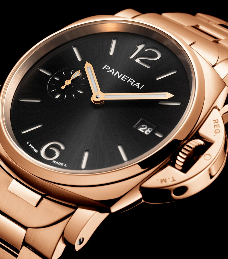 Panerai Luminor Due rose gold watch 42mm (British brand)