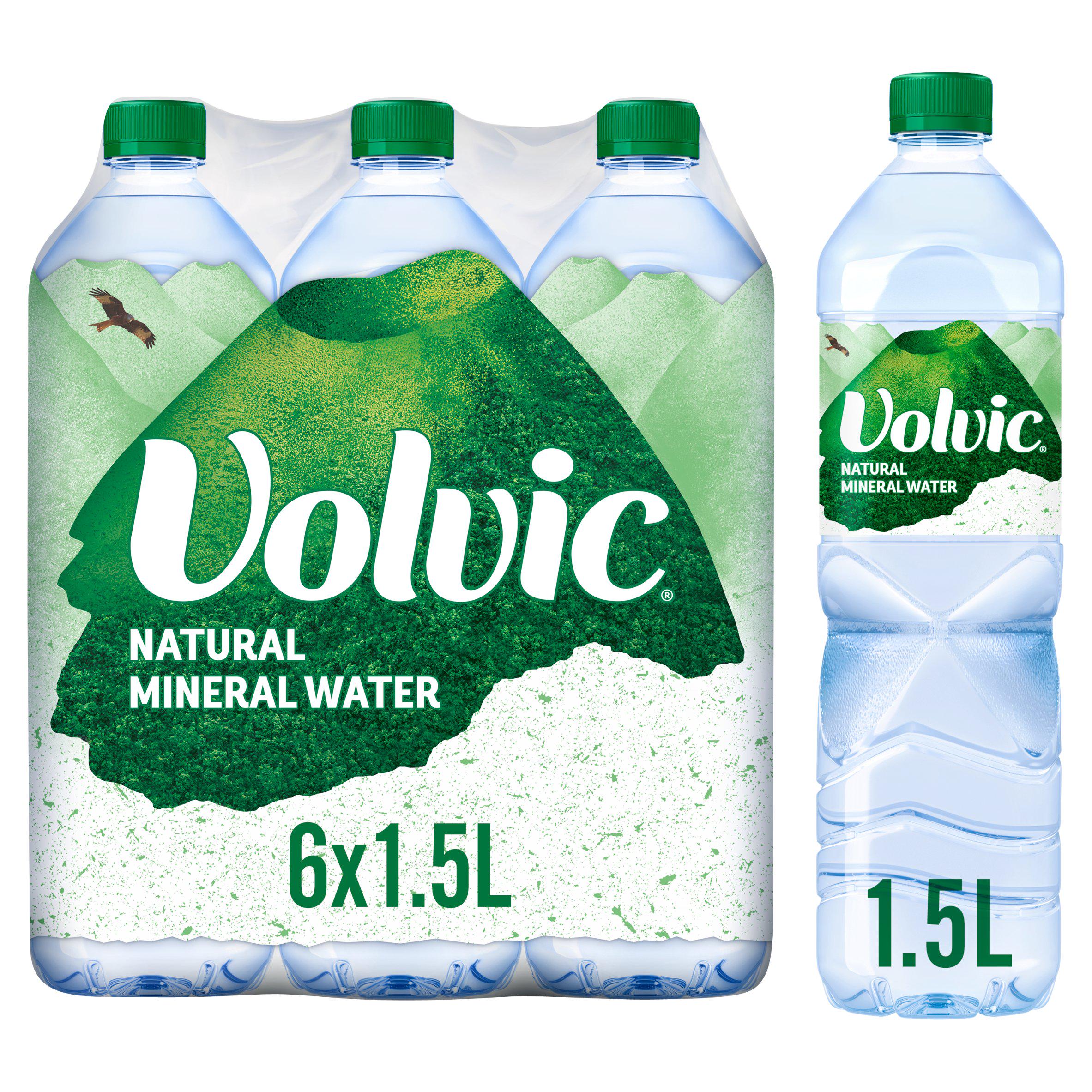 Volvic Natural Bottled Mineral Still Water 6x1.5L Bigger multipacks Sainsburys