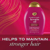 OGX Anti-Breakage Keratin Oil Shampoo 385ml, imported from the UK
