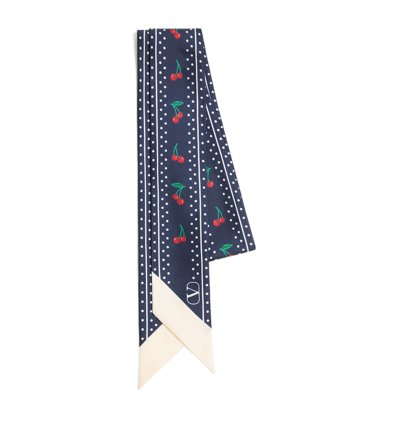 Valentino Garavani Cherryfic print scarf, UK version