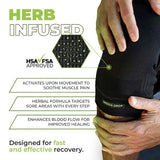 Greendrop infused compression knee sleeve L-XL - British product
