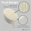 Hydréa London bamboo and loofah exfoliating sponge, imported from the UK