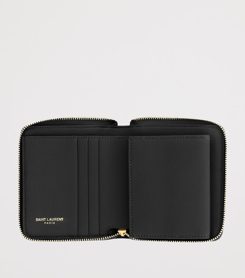 Saint Laurent Matelassé Zip-Up Wallet (British brand)