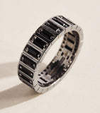 Suzanne Kalan white gold inlay sapphire eternity ring - British product