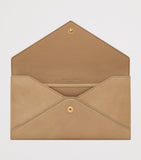 Saint Laurent Large Leather Letter Flap Wallet, imported from the UK