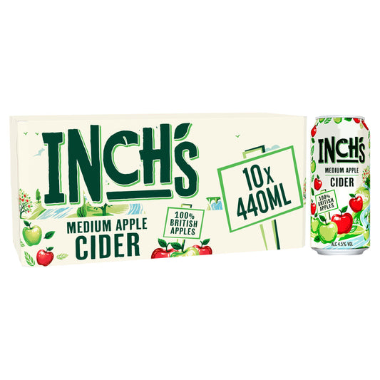 Inch's Medium Apple Cider SGL 10x440ml All spirits & liqueurs Sainsburys   