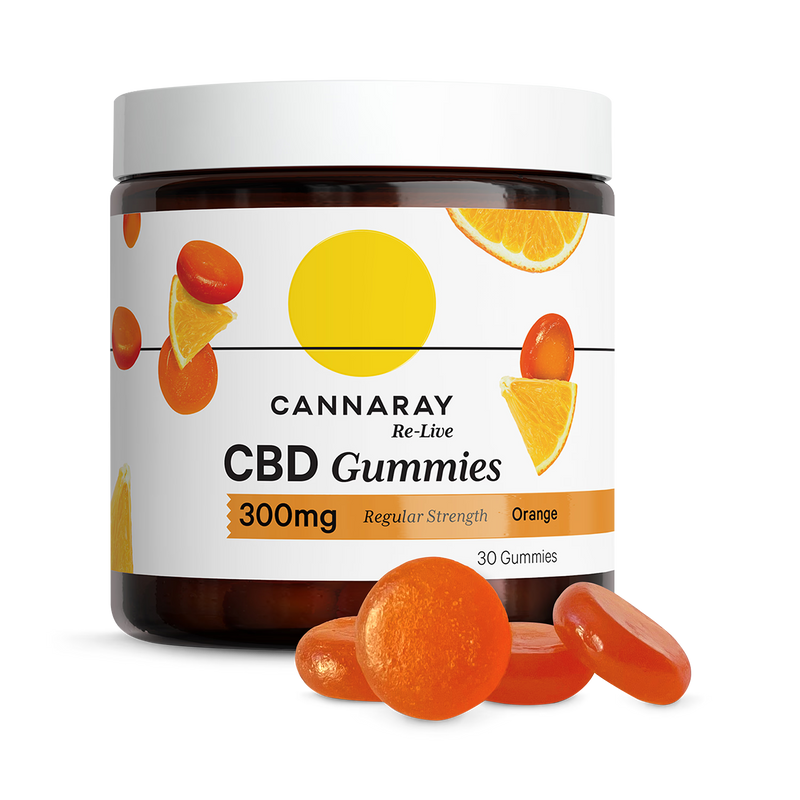 Cannaray CBD gummies 10mg 30 pack, imported from the UK