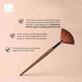 Dr Botanicals Coffee Ground Fan Brush duo set, imported from the UK