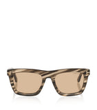 TOM FORD Square Lelio sunglasses, imported from the UK
