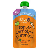 Superdrug Ella's Kitchen Organic Carrots Apples Parsnips 4 Months Baby Food Pouch 120g- Buy online at McGrocer