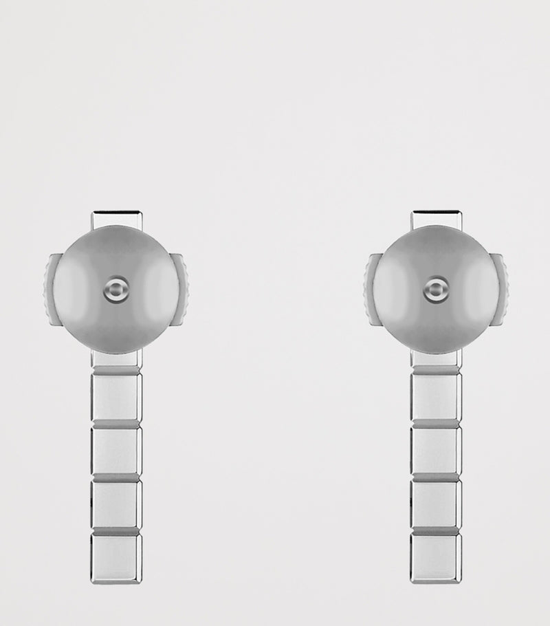 Chopard white gold diamond Ice Cube earrings, imported from the UK