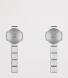 Chopard white gold diamond Ice Cube earrings, imported from the UK