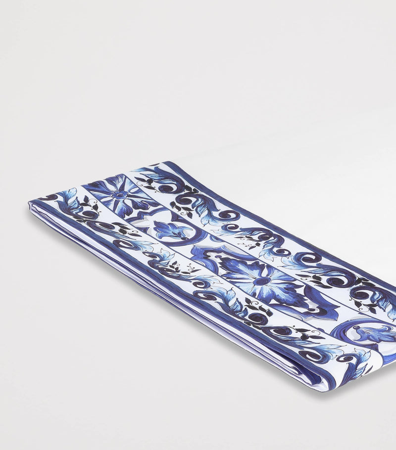 Dolce & Gabbana Casa cotton Majolica print king flat sheet - British product