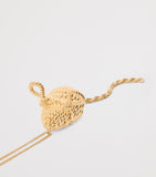 LOEWE Mouse Pendant Necklace in gold-tone brass, UK version