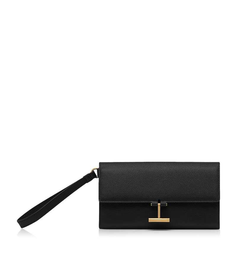 TOM FORD Tara wrist pouch in smooth calfskin leather - British product
