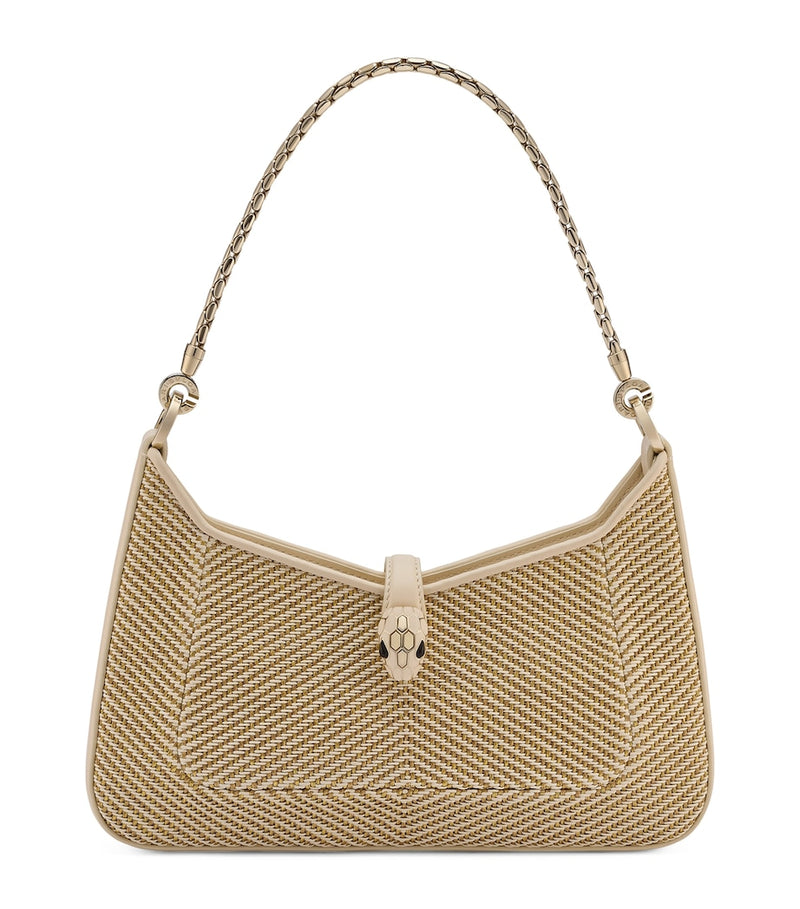 Bvlgari small chevron Serpenti Baia shoulder bag (British brand)