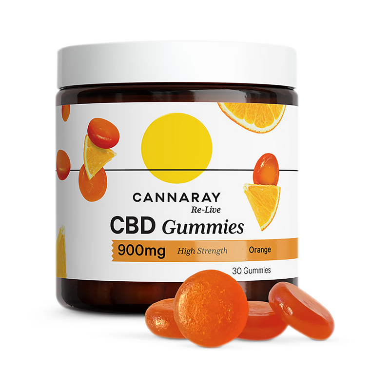 Cannaray orange CBD gummies 30 count - British product