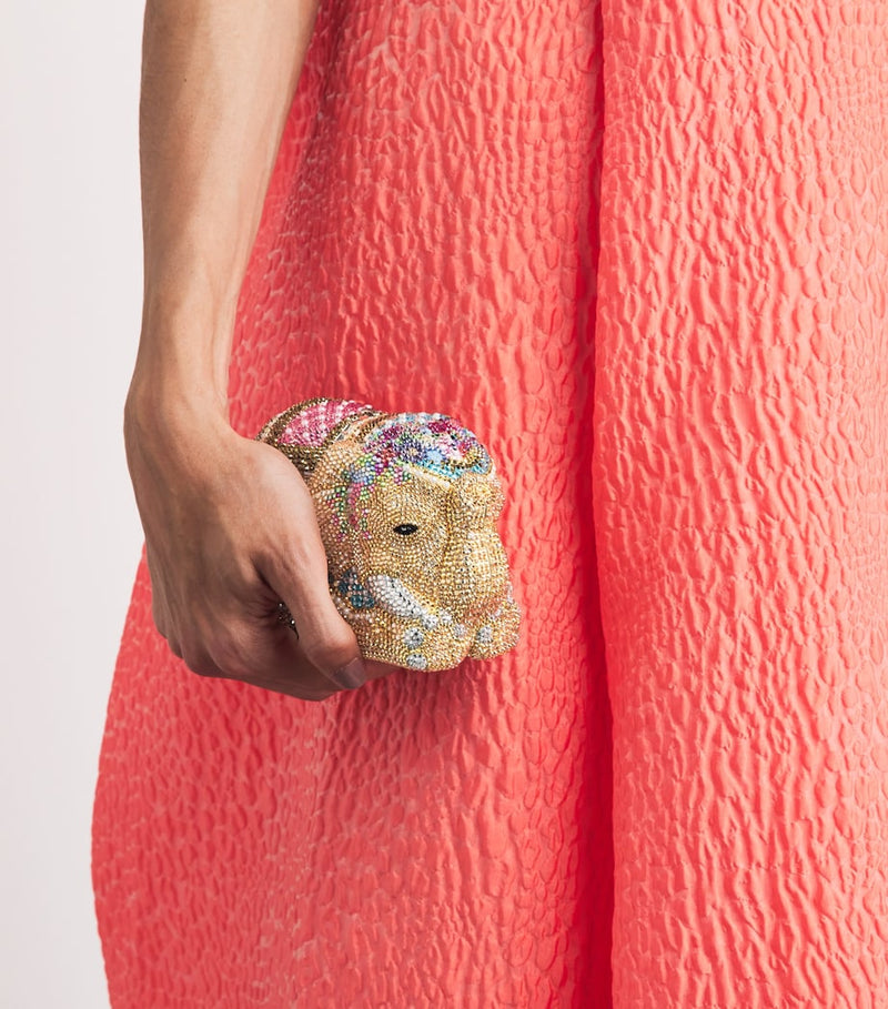Judith Leiber crystal elephant clutch bag, imported from the UK
