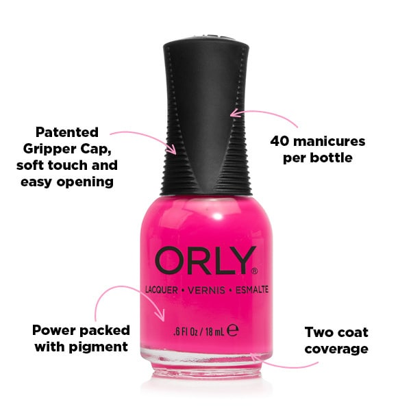 Orly Nail Polish That's Hot 18ml neon pink, imported from the UK